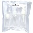 Set de 5 Recipiente pentru calatorie si etui cu fermoar, Top Choice, 42218