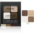 Kit fard de sprancene cu 4 culori, Professional Stylist, Revers, Nr.1