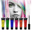 Rimel de par reactiv in lumina UV, rosu, pentru suvite colorate, Paint Glow Hair Streaks, 15ml