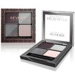 Paleta fard de pleoape cu 4 culori HD Beauty, Metallic Effect, Revers, nr.07, nude
