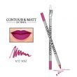 Creion pentru conturul buzelor, Contour and Matt, Revers, nr.01 Rose, mat