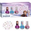 Set manichiura pentru fetite, cu 3 lacuri de unghii si modele de lipit pe unghii, Frozen