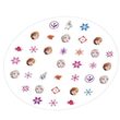 Set manichiura pentru fetite, cu 3 lacuri de unghii si modele de lipit pe unghii, Frozen
