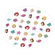 Set manichiura pentru fetite, 3 lacuri de unghii si modele de lipit pe unghii, Printesele Disney
