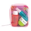 Set Travel 3 produse de ingrijire cu borseta transparenta Radiant Skin, IDC Institute, 90325