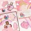 Set de baie in forma de carte cu aroma de cheesecake si capsuni Little Princess Accentra 6057146, 150 ml