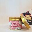 Lumanare parfumata 180g  Cherry Bakewell (Cutie metalica), Bomb Cosmetics