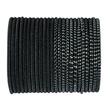 Set 24 bucati Elastic de par Top Choice, 22364, negru