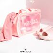 Gentuta cosmetica impermeabila, pentru femei, WashBag Top Choice 99328, roz
