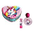 Set apa de toaleta si balsam de buze Unicorn Love, Lorenay, 1790, caseta metalica Heart