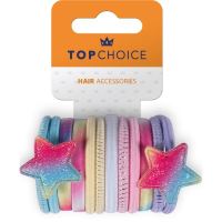Set 12 elastice de par "Rainbow & Stars", Top Choice TC26393