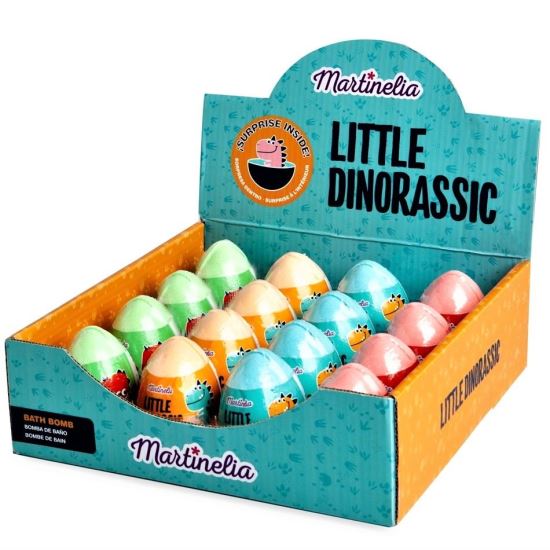 Set 16 bile efervescente de baie Little Dinorassic Surprise Bath Bomb Martinelia 99587, 140 g
