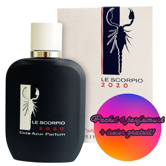 Set Apa de toaleta Cote d'Azur, Le Scorpio Men 2020, Barbati, 100ml + Tester GRATUIT