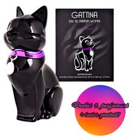 Set 6 Apa de parfum pentru femei Gattina Black Accentra 8256175, 75 ml+ Tester GRATUIT
