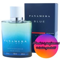 Set 4 Apa de toaleta Cote d'Azur Panamera Blue, barbati, 100 ml +Tester GRATUIT