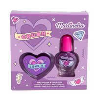  Set gloss de buze si lac de unghii Crush Nail Duo, Martinelia, 82500 - Mov