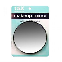 Oglinda pentru machiaj cu lupa si ventuza marire de 15 ori