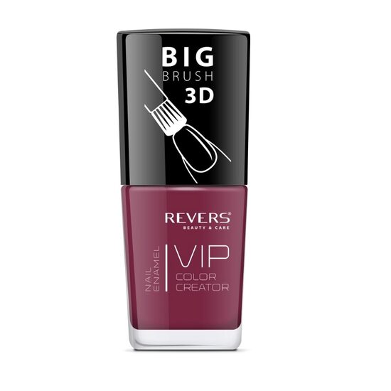 Lac de unghii Vip, 3D, Revers, visiniu, Lucios, 12 ml, Nr 013