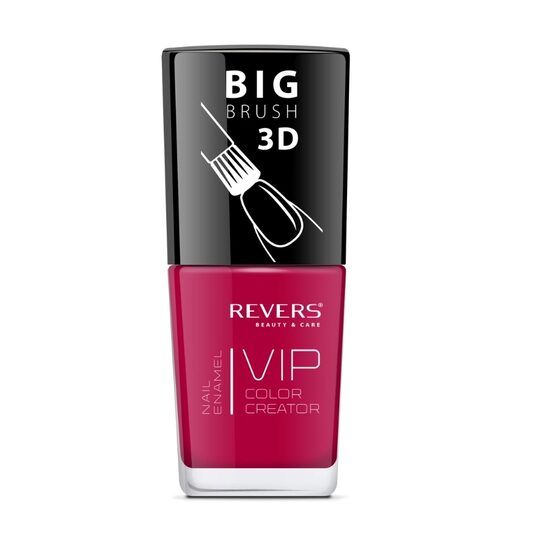 Lac de unghii Vip, 3D, Revers, rosu, 12 ml, Nr 015 - Lucios