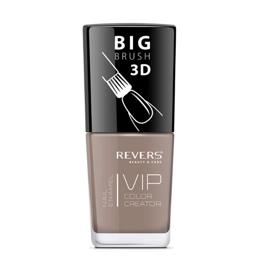 Lac de unghii Vip, 3D, Revers, bej, 12 ml, Nr 027 -Lucios
