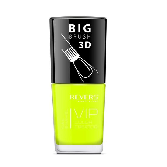 Lac de unghii Vip, 3D, Revers, neon, 12 ml, Nr 067 - galben, Lucios