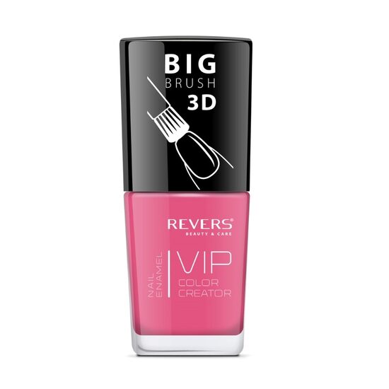 Lac de unghii Vip, 3D, Revers, roz, Lucios, 12 ml, Nr 075