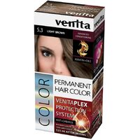 Vopsea de par permanenta, Venita Plex, 125 ml, Nr 5.3, Saten Deschis, 125ml