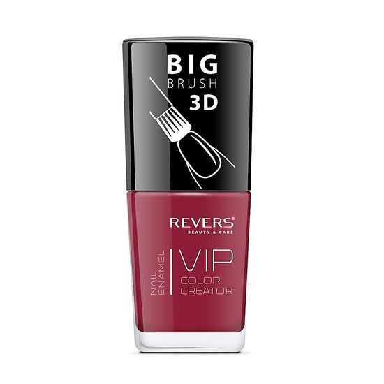 Lac de unghii Vip, 3D, Revers, visiniu, Lucios, 12 ml, Nr 104