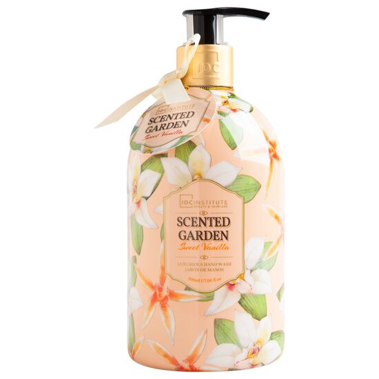 Sapun lichid cu dispenser si extract de vanilie Scented Garden IDC Institute 40195, 500ml