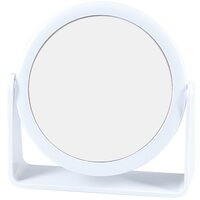 Oglinda machiaj cu lupa si picior, plastic, Top Choice 85055 (marire x7)