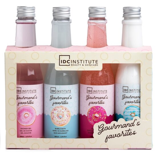 Set 4 produse de ingrijire corporala Gourmand's Favourites Bottles, 12176, IDC Institute