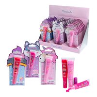 Set 18 bucati gloss de buze pentru fetite Juicy World, Martinelia 35076