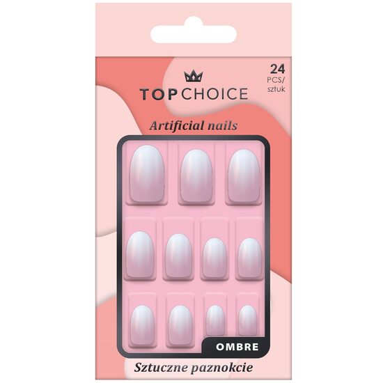 Set 24 unghii artificiale Top Choice, 78453, Ombre