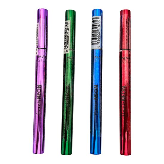Eyeliner lichid Flash Neon, Magic Studio, 68027, 4 buc/set  (verde, albastru, roz, rosu)