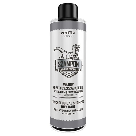 Sampon tricologic pentru barbati, par gras cu tendinta de cadere, Venita, 300ml