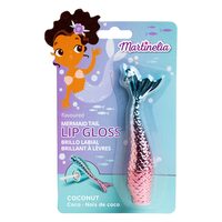 Luciu de buze breloc Turcoaz cu aroma de cocos  Mermaid Tail, 79000BL, 1.9 g, Martinelia