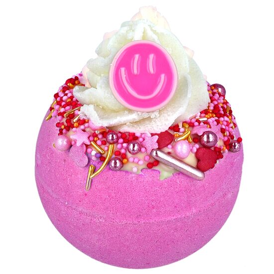 Bomba de baie handmade, cu figurina, Happy People Bath Blaster  160g, Bomb Cosmetics