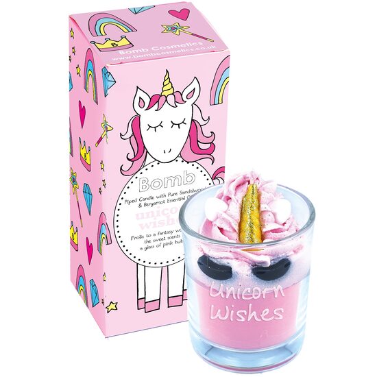 Lumanare parfumata 160g Unicorn Wishes Piped Candle, Bomb Cosmetics