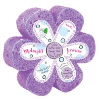 Burete de baie infuzat cu unt de corp si uleiuri esentiale Midnight Jasmine Body Buffer  200g, Bomb Cosmetics