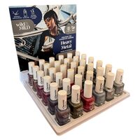 Display cu 36 bucati Lac de unghii Heavy Metal, Wild & Mild 