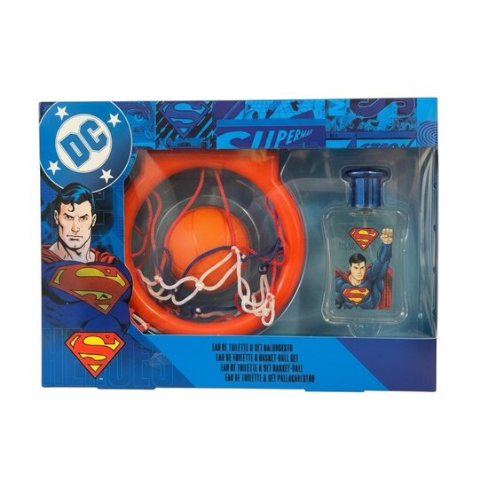 Set cadou băieți Superman, cu apă de toaleta 50 ml & cos de baschet, 2229