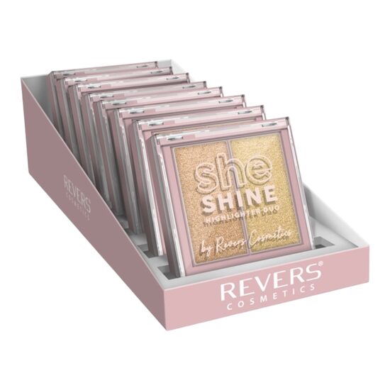 Pudră iluminatoare Duo She Shine set 8 bucăți  7,2 g – Revers