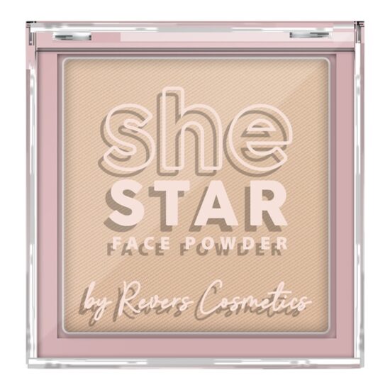 Pudră compactă She Star nr. 4 Olive, Revers, 10 g