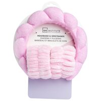 Set bentită și manșete Skincare roz, IDC Institute, 44137