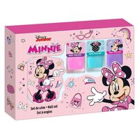 Set decorare unghii pentru fetite, 3 lacuri de unghii si pila de unghii, Minnie, 1265