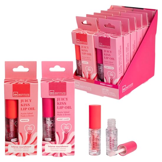 Set 12 bucati Self Love Affair Juicy Kiss – Ulei de buze, IDC Institute, 90416