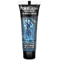 Sclipici corp gel, Glitter Blue, albastru, Paint Glow, 10ml