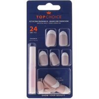 Unghii false model French Classic, forma ovala, bej nude, Top Choice