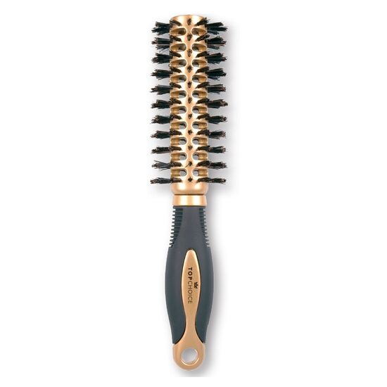 Perie de par pentru coafat, cu par natural, Gold, Top Choice, Ø25/50