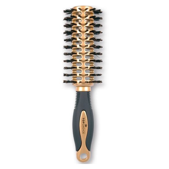 Perie de par pentru coafat, cu par natural, Gold, Top Choice, Ø30/60